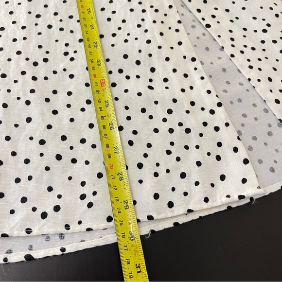 NWT Loft Linen Blend Polka Dot A-Line Skirt - Picture 14 of 16